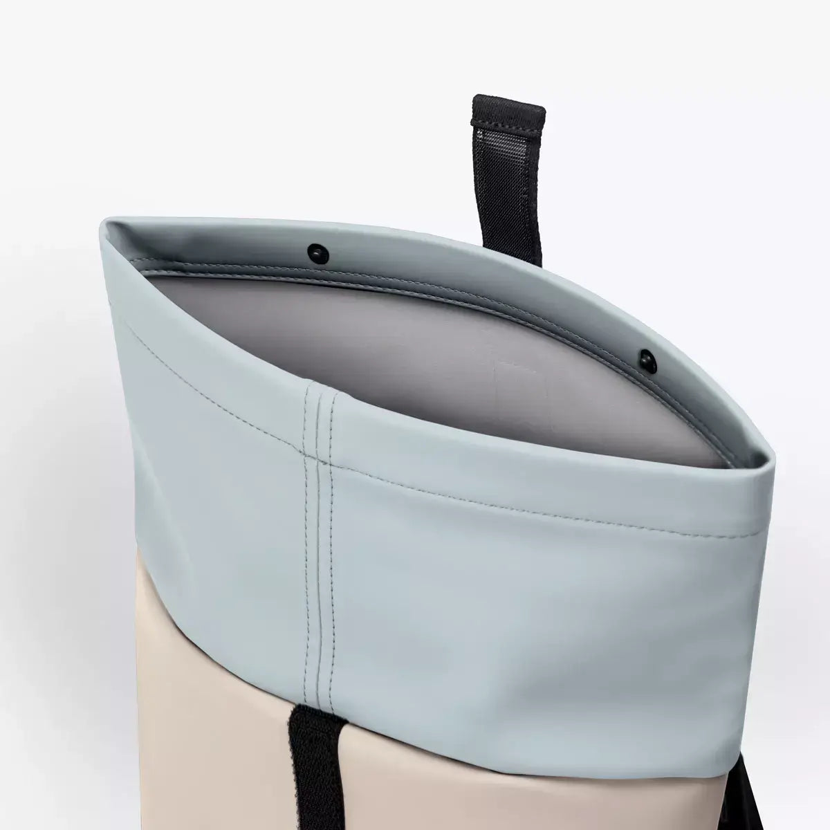 Hajo Mini Lotus Infinity Light Sand Sand Backpack interior view showing its durable materials and design.