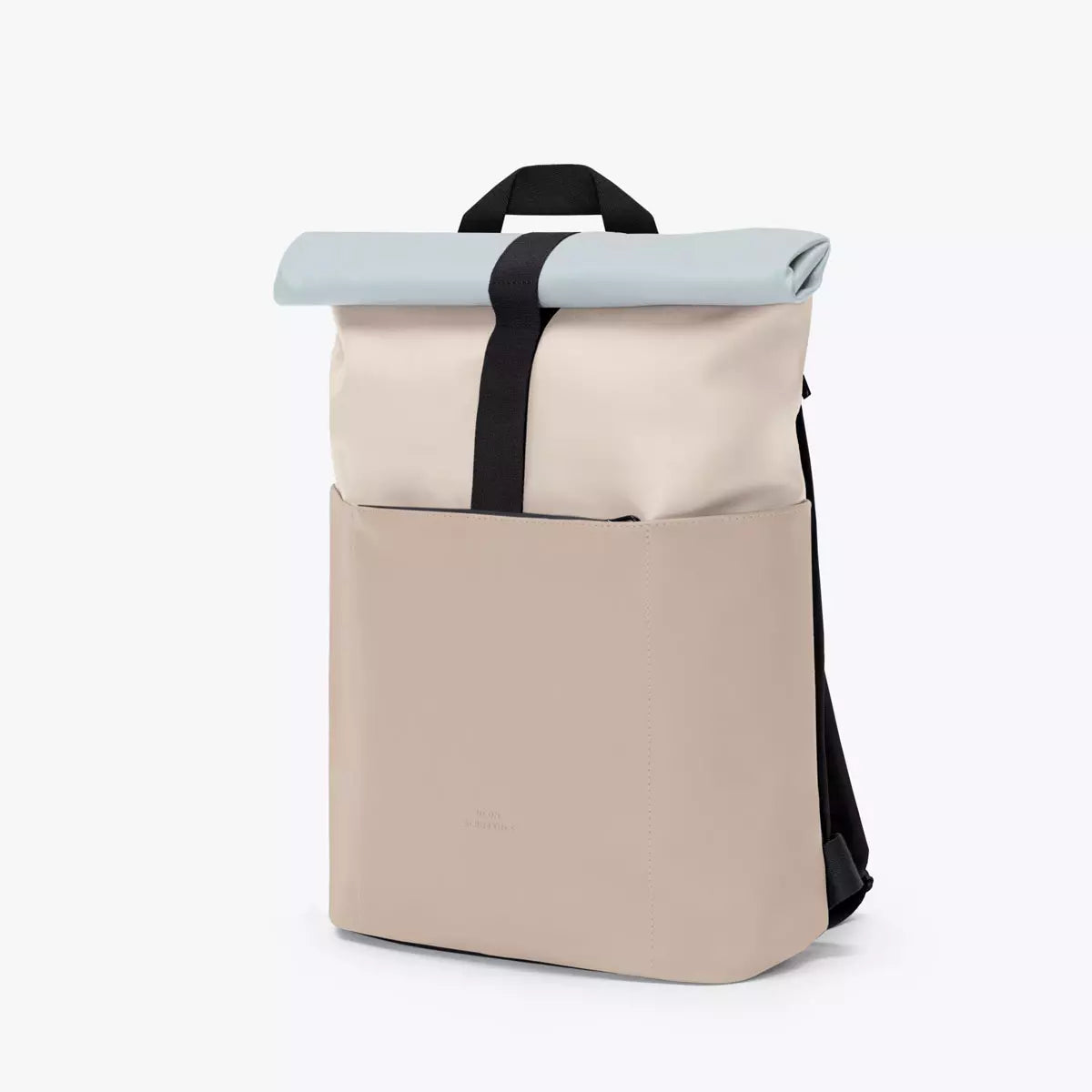 Hajo Mini Lotus Infinity Light Sand Sand Backpack showcasing its sleek, waterproof design and spacious compartments.
