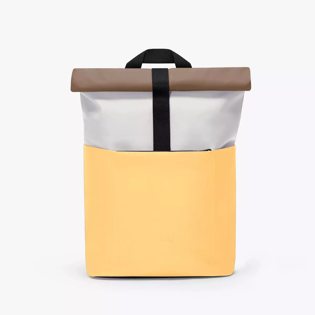 Hajo Mini Lotus Infinity Glacier Grey Lemon Backpack with waterproof and scratch-resistant material.