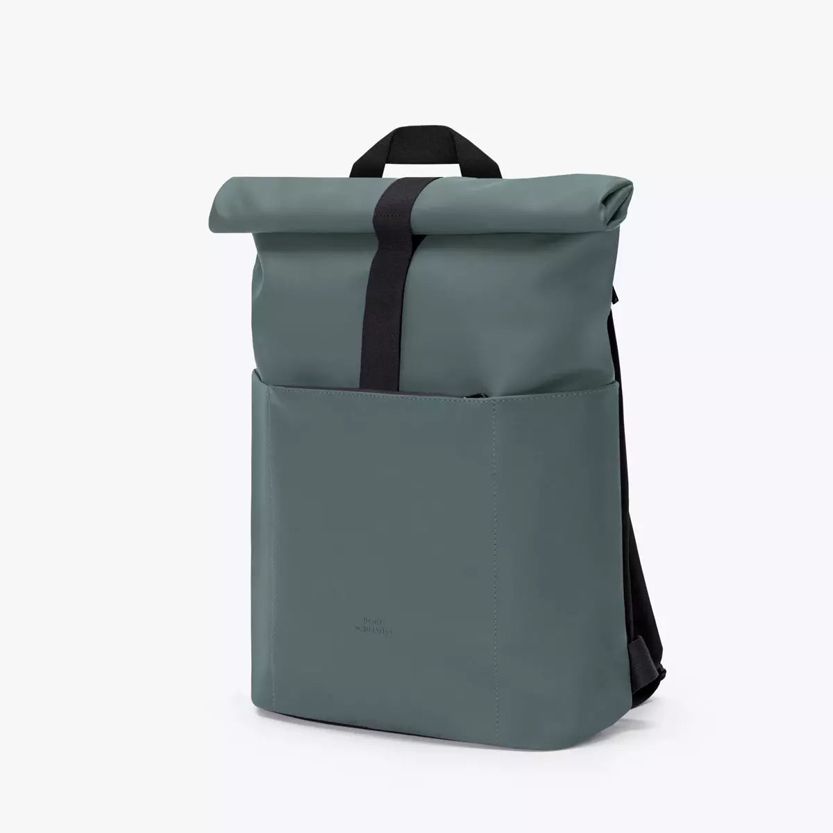 Hajo Mini Lotus Infinity Pine Green Backpack showcasing its sleek design and durable, waterproof material.