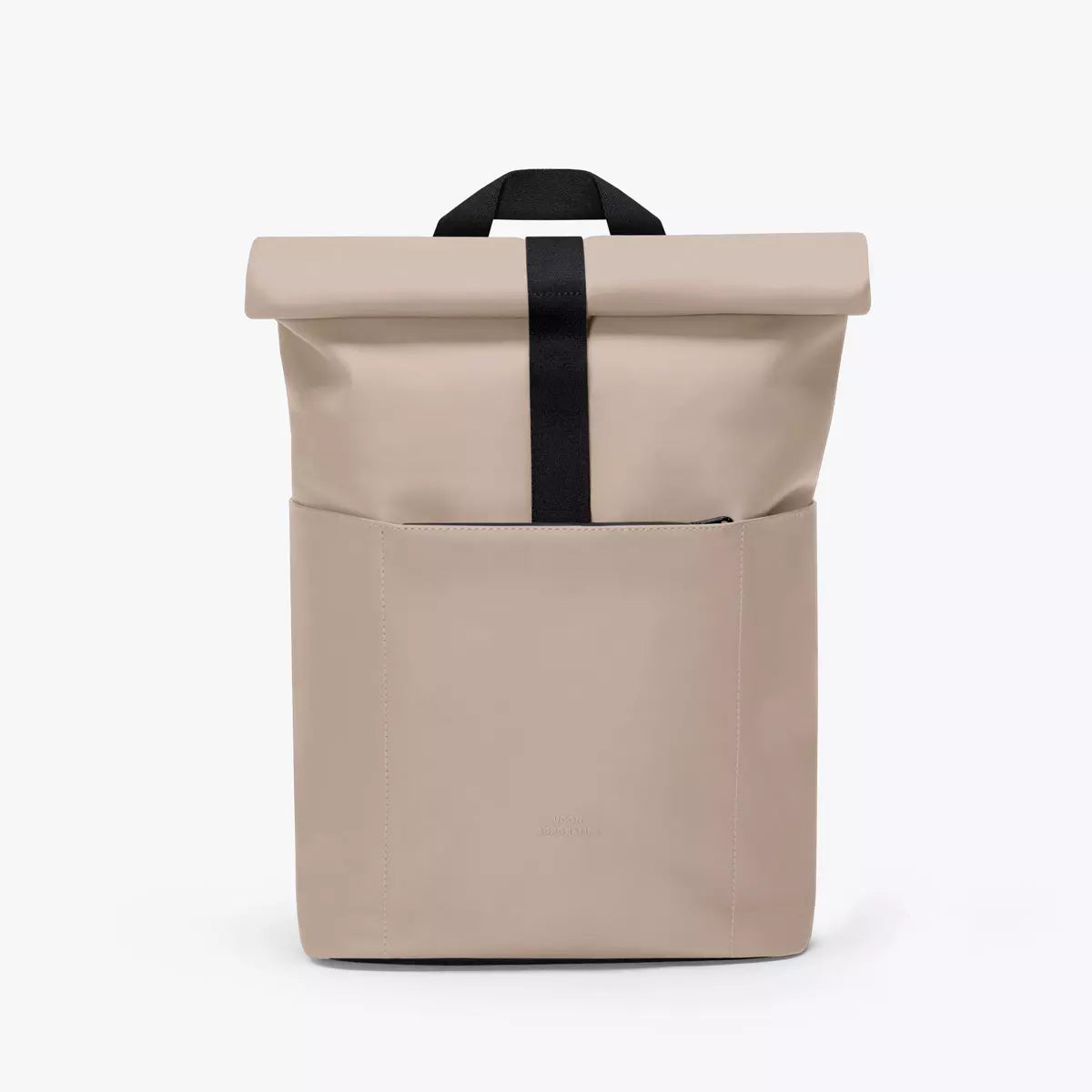 Hajo Mini Lotus Infinity Sand Backpack made of durable materials with a sleek design and roll-top closure.