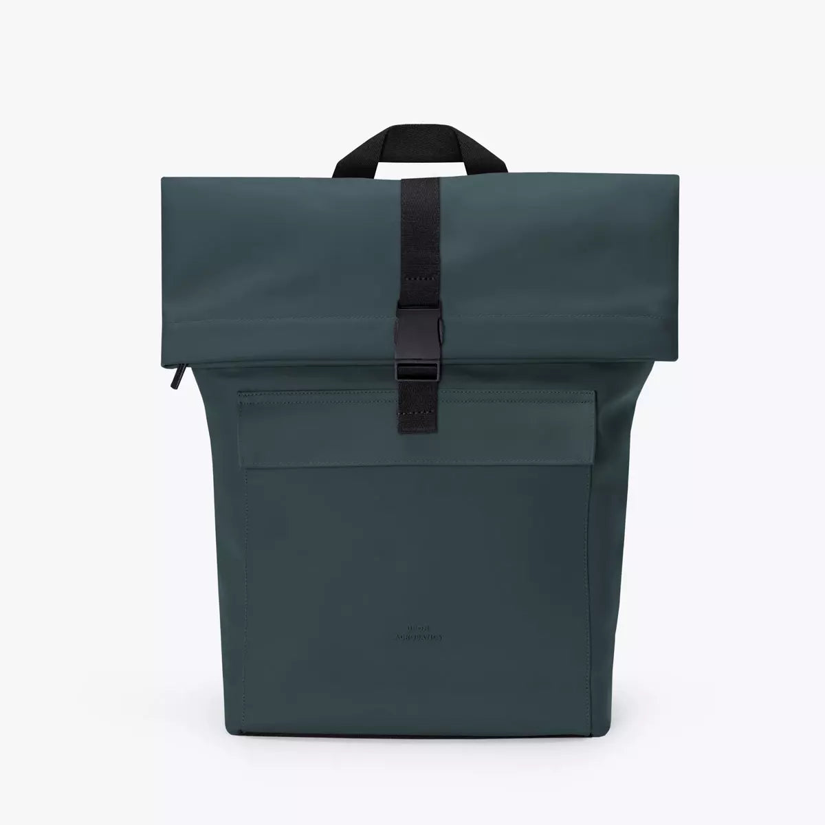 Jannik Mini Lotus Infinity Forest Backpack with waterproof roll-top closure and side zipper.