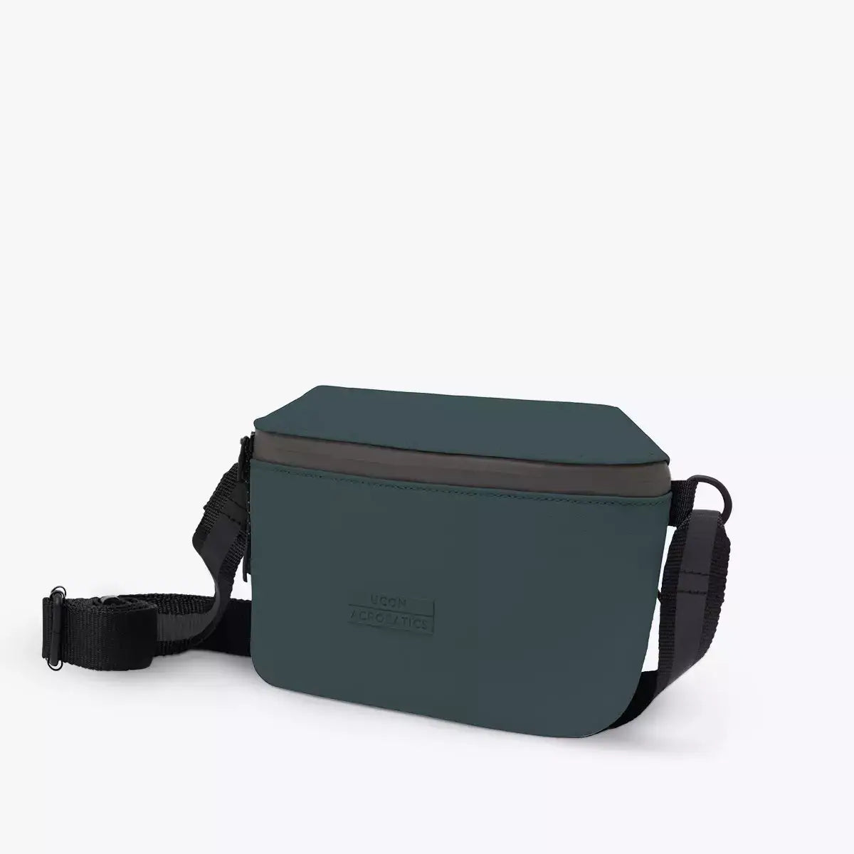 Jona Aloe Forest Bum Bag with zippered compartments and adjustable strap in a sleek design.