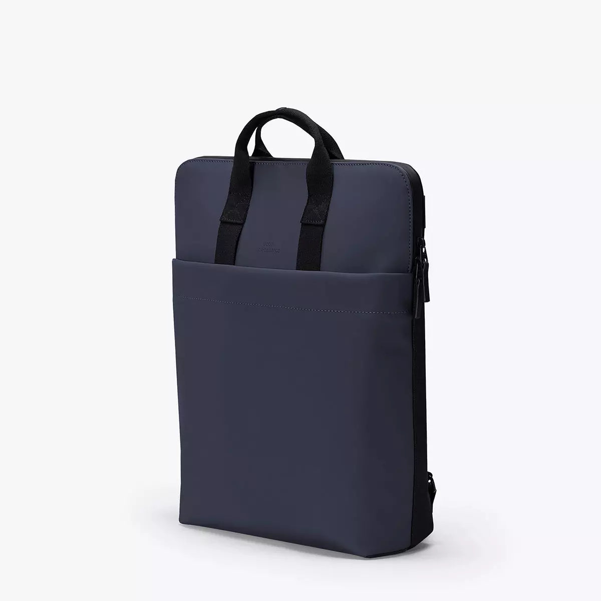 Masao Lotus Dark Navy Backpack with waterproof design and magnetic closure, ideal for laptops and daily use.