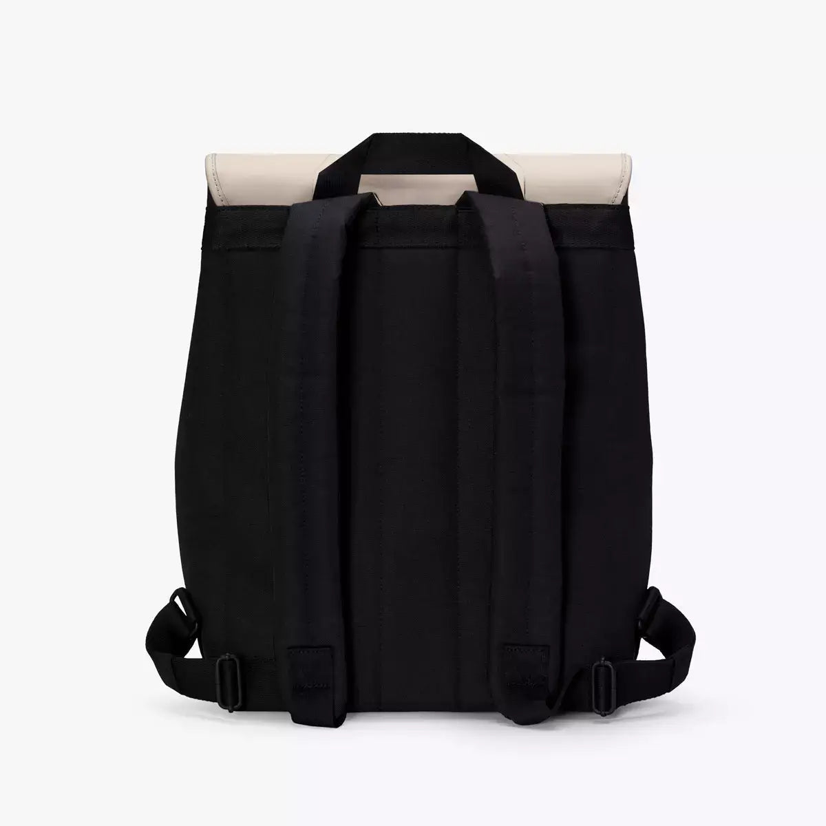 Mion Mini Lotus Infinity Light Sand Backpack showing the back view with padded shoulder straps.