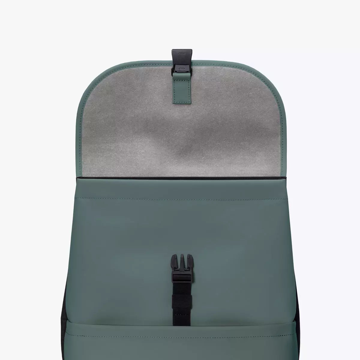 Mion Mini Lotus Infinity Pine Green Backpack featuring a sleek design and innovative materials.