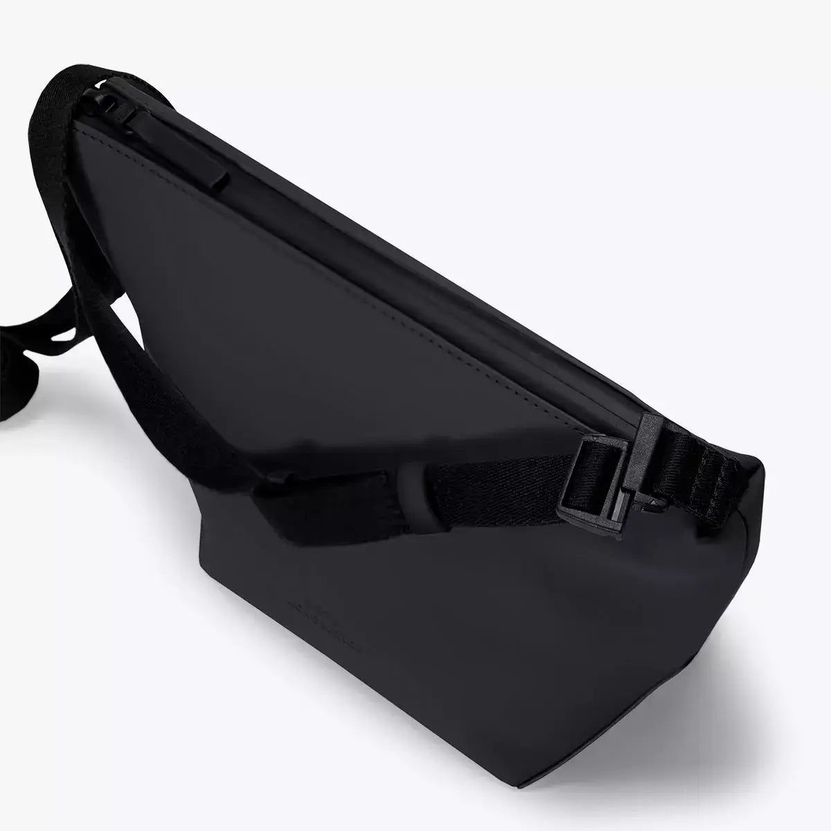 Nola Lotus Black Shoulder Bag featuring waterproof design, adjustable straps, and sleek black finish.