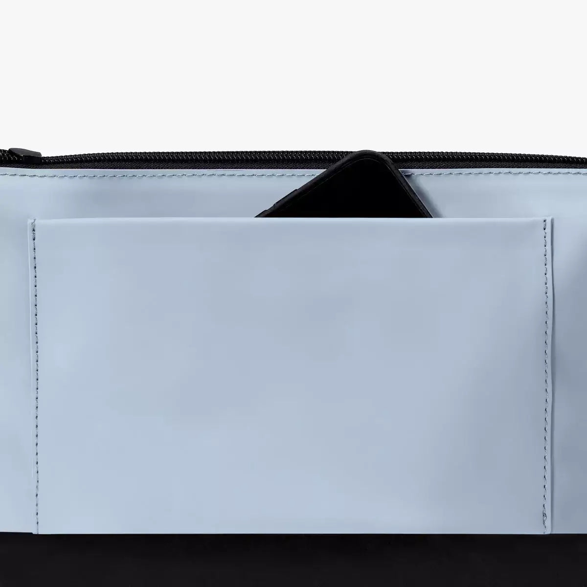 Nola Lotus Fog Blue Shoulder Bag inside pocket for convenient storage and organization.