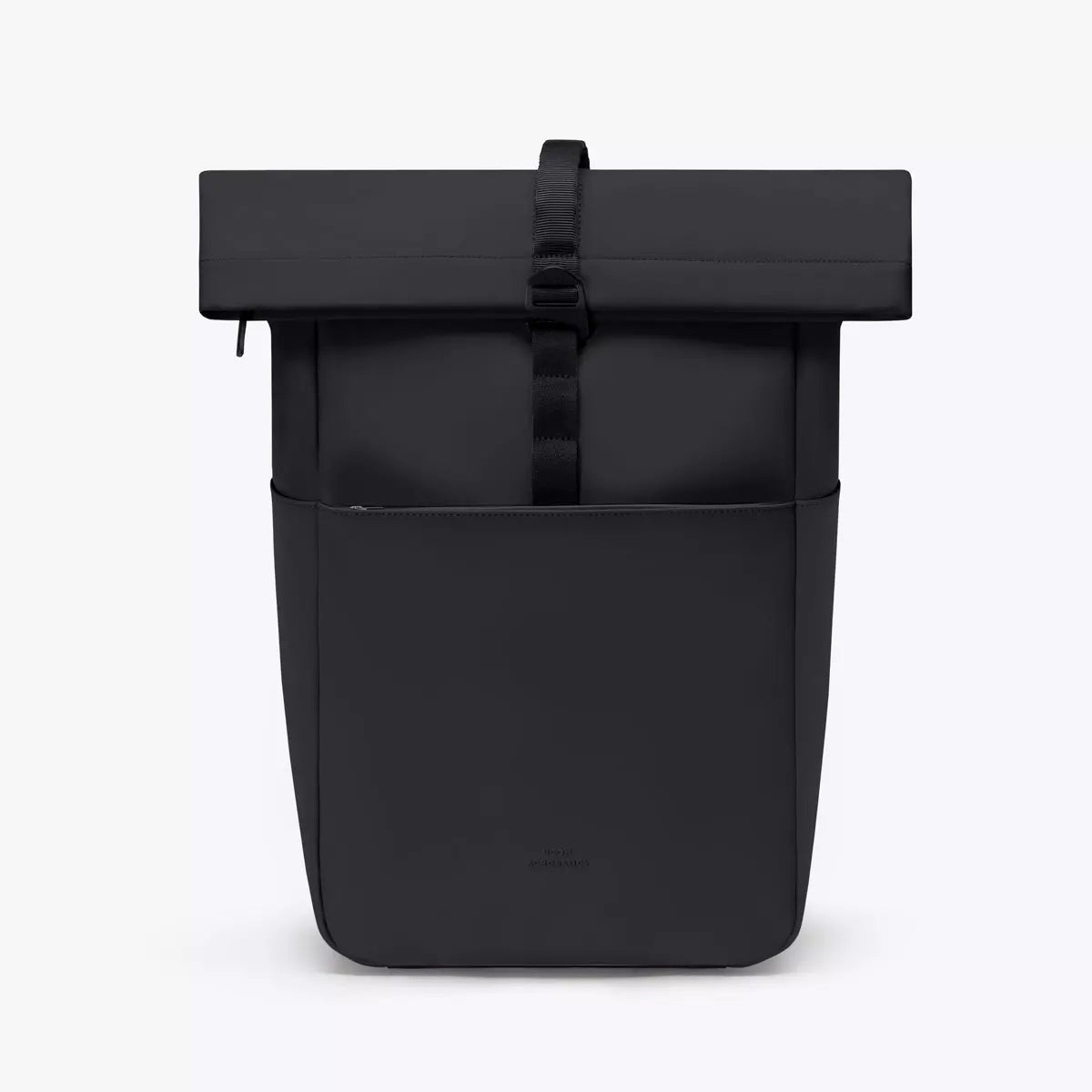 Yuto Medium Lotus Infinity Black Backpack with waterproof design and durable materials.