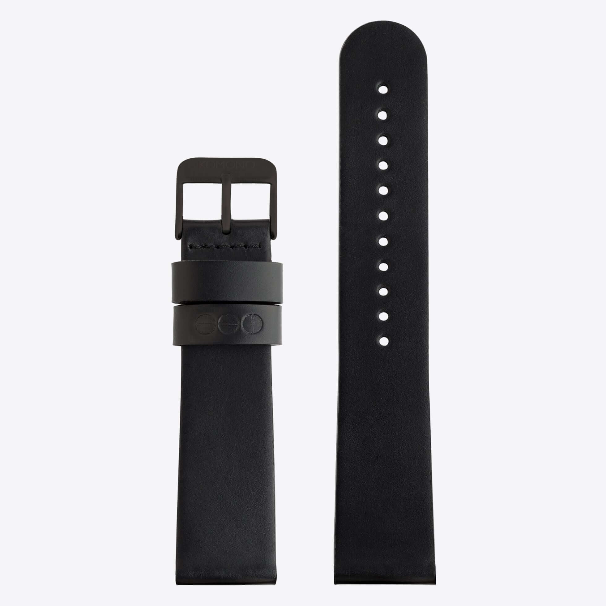Watch Strap 20 Black Black