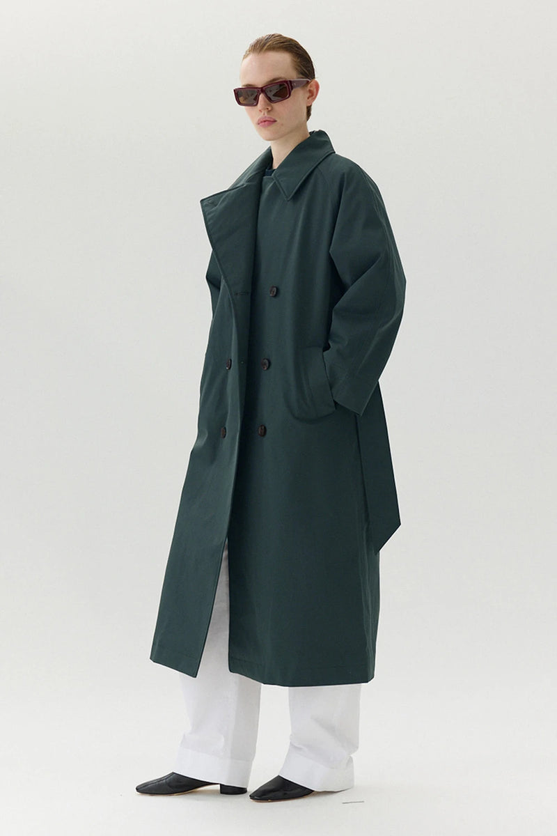 Welter Shelter Roomy Trench Ninspin Forest Green Coat - FREE 24h
