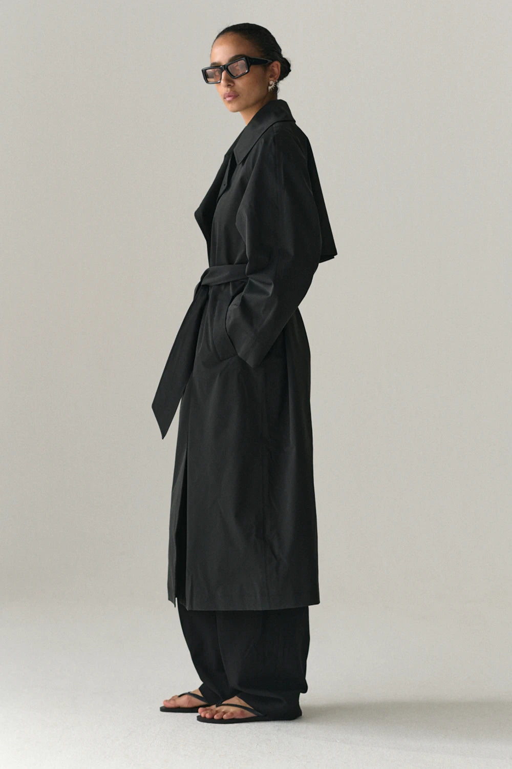Welter Shelter Roomy Trench Washed Black_0006