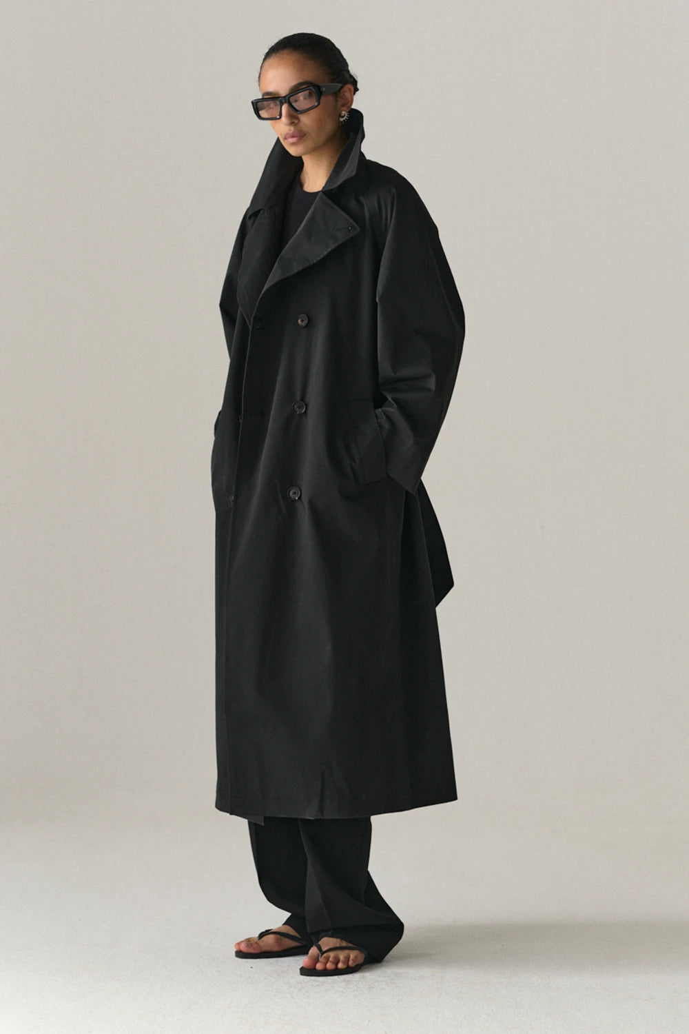 Welter Shelter Roomy Trench Washed Black_0033