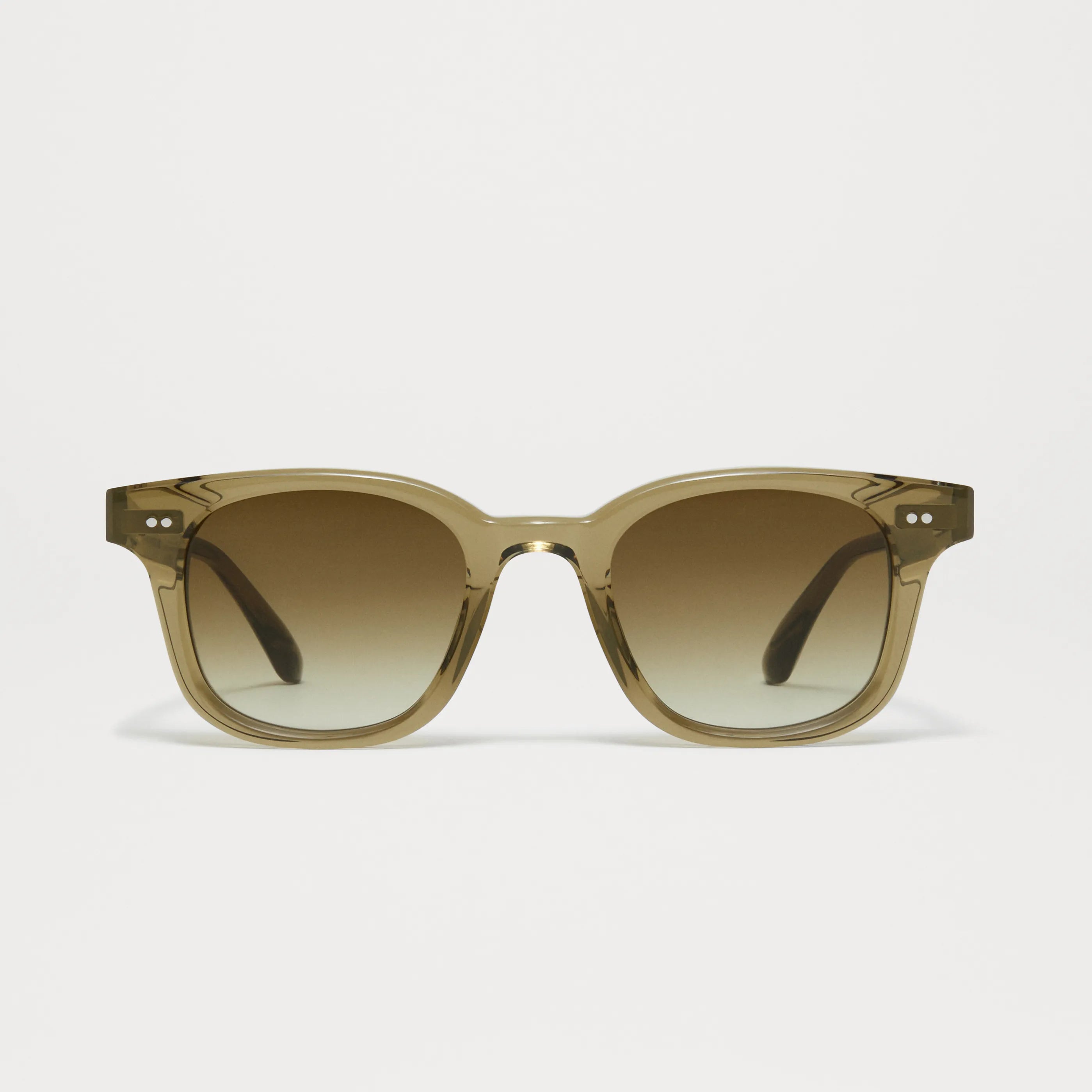 02 Core Green Sunglasses front view with anti-scratch lenses and stylish design for small to medium heads.