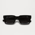 05 Core Black Sunglasses front view with dark lenses and durable frame, ideal for medium to large heads.