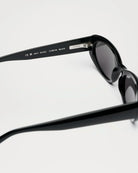 09 Core Black Sunglasses featuring a sleek design and durable materials, showcasing the flexible acetate frames.