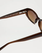 09 Core Brown Sunglasses side view showcasing durable Acetate and anti-scratch lenses.