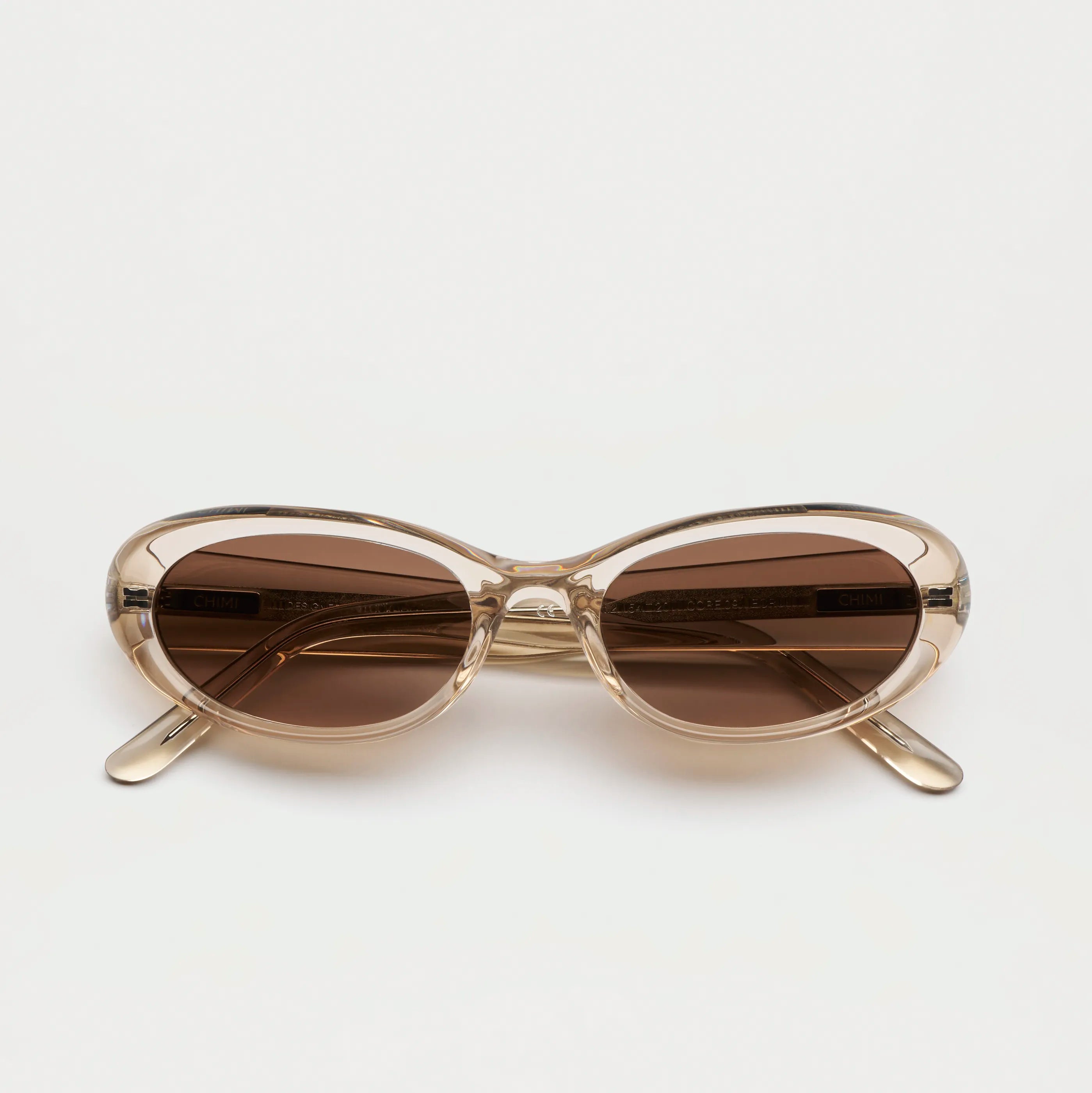 09 Core Ecru Sunglasses with anti-scratch lenses and durable Acetate material, perfect for sun protection.