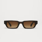 Front view of 10 Core Brown Sunglasses with brown lenses and durable acetate frame.