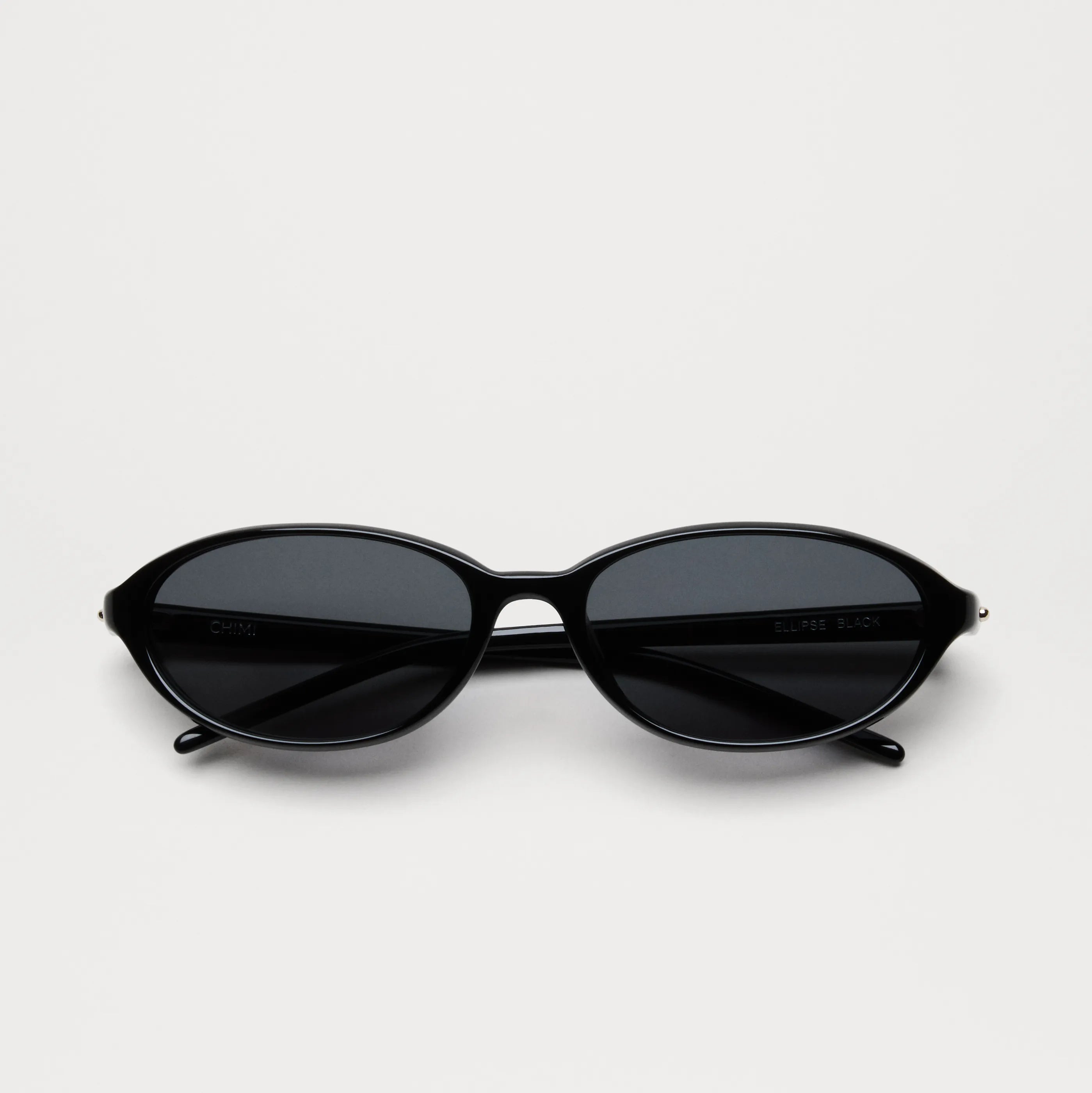Ellipse Black Sunglasses with anti-scratch lenses, 100% UVA + UVB protection, designed in Sweden.