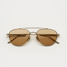 Pantos Gold Sunglasses with UV 400 protection and eco-made bio nylon frame.