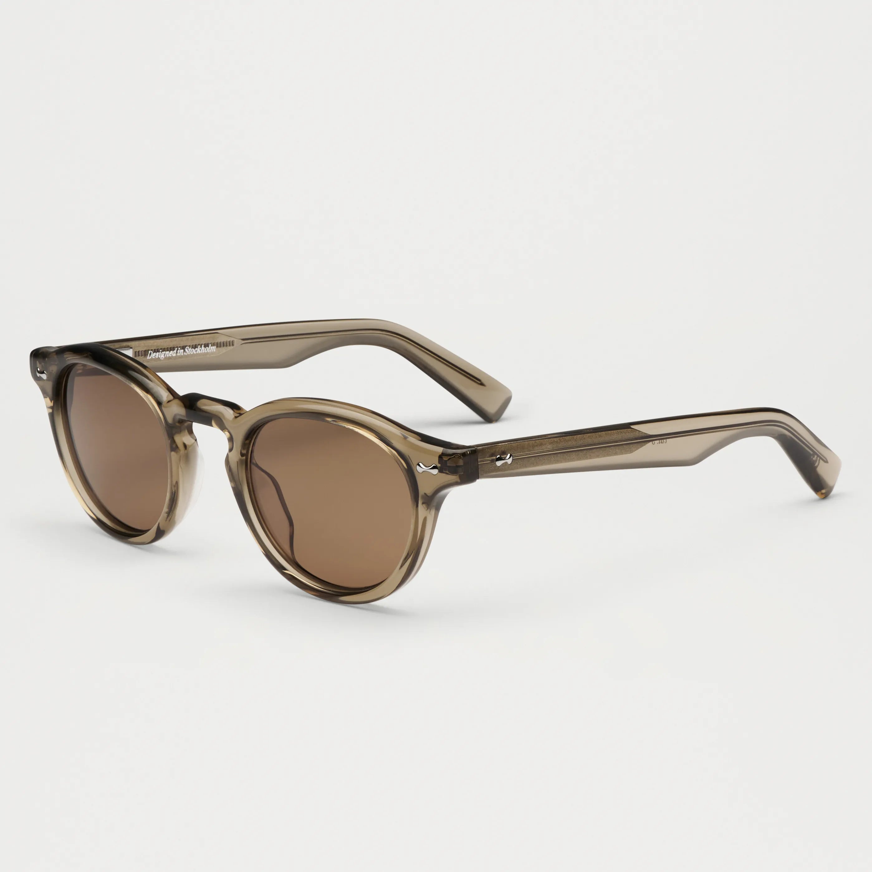 Scope Light Taupe Sunglasses featuring durable Acetate, anti-scratch lenses, and 100% UVA + UVB protection.