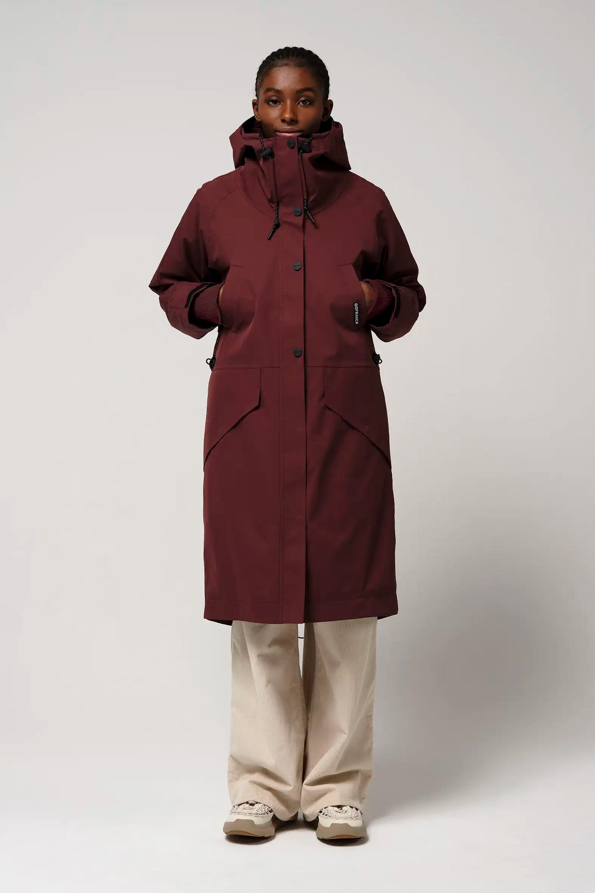Cold Winter Andorra Red Parka