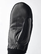 Jeanne Mitt Black Gloves by Hestra, featuring supple hairsheep nappa leather and high-quality wool for warmth.
