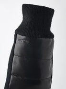 Jeanne Mitt Black Gloves by Hestra featuring a soft wool cuff and supple hairsheep nappa leather for cold weather.