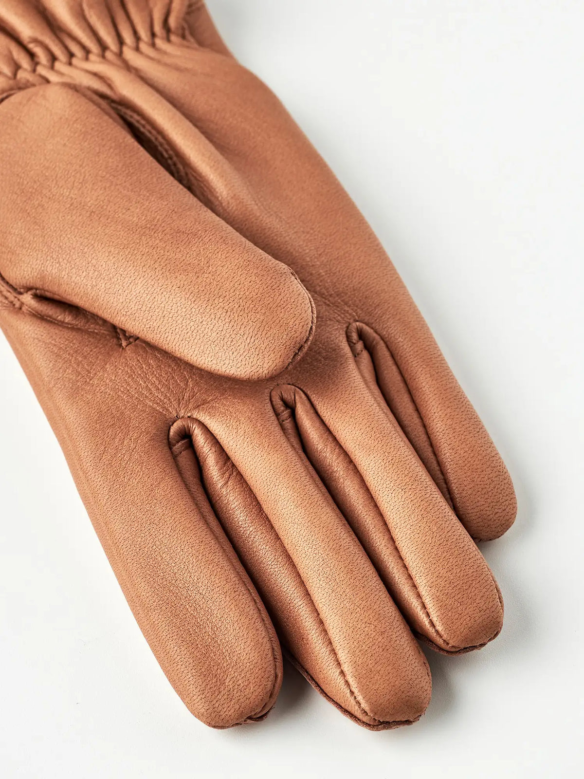 Tiril Cork Gloves by Hestra, women's deerskin leather gloves with warm wool lining.