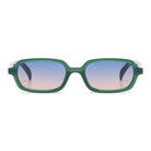 Hayden Green Jungle Sunglasses with eco-friendly bio nylon frame and gradient lenses.
