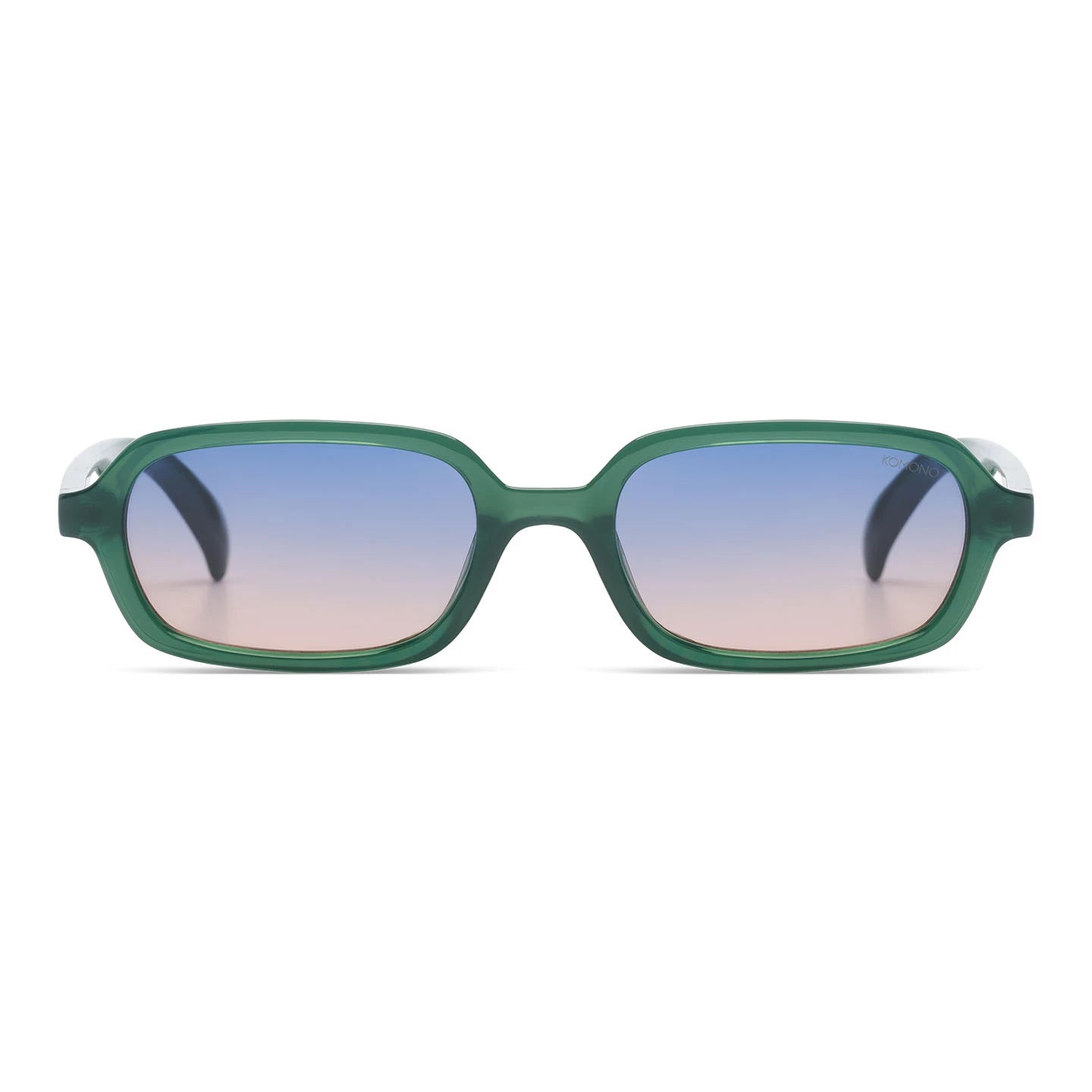Hayden Green Jungle Sunglasses with eco-friendly bio nylon frame and gradient lenses.