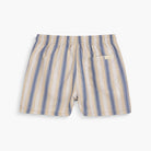 Back view of Gelato Swim Shorts featuring striped design, elastic waist, and pocket.