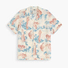Lorien Rocco Shirt featuring a unique design with angels and waves, ideal for warm weather, made from silky soft viscose.