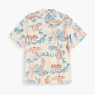 Lorien Rocco Shirt back view with artistic design, lightweight and breathable, ideal for warm weather.