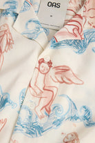 Lorien Rocco Shirt featuring a unique design with angel motifs on a lightweight fabric.