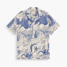 Mystea Rocco Shirt in a stylish blue and cream pattern, lightweight and perfect for warm weather
