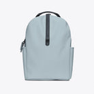Clip Front Backpack Pool Backpack in light blue with a sleek design and side pockets.