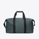 Weekend Bag Dark Grey, completely waterproof with coated zip closure and adjustable detachable belt.