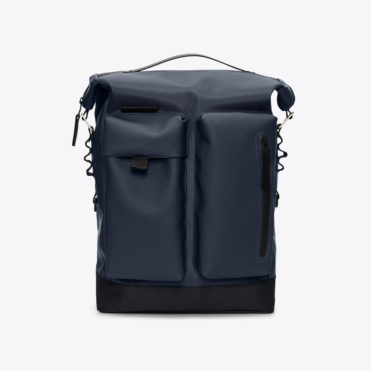 Otaru Backpack Navy Backpack with waterproof design, zipper closure, and front pockets for convenience.