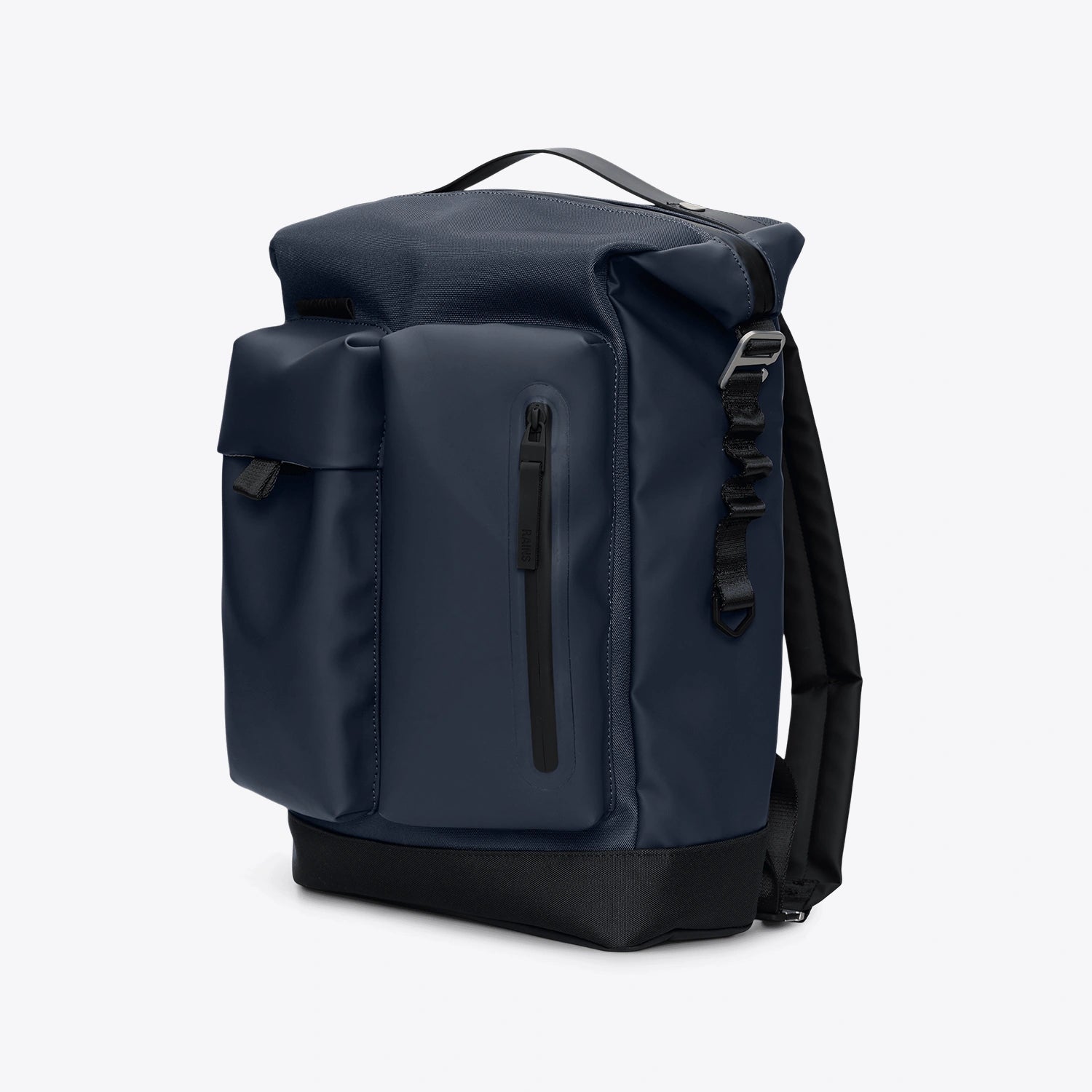 Otaru Backpack Navy Backpack with waterproof design and multiple pockets for convenience.