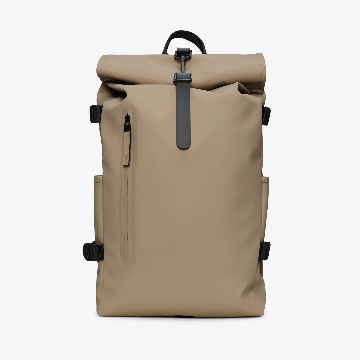 Rolltop Rucksack Large Beige Backpack – Thunderkraft display picture 3