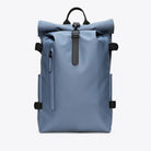 Rolltop Rucksack Large Blue Dusk Backpack with waterproof zippers and roll-top closure