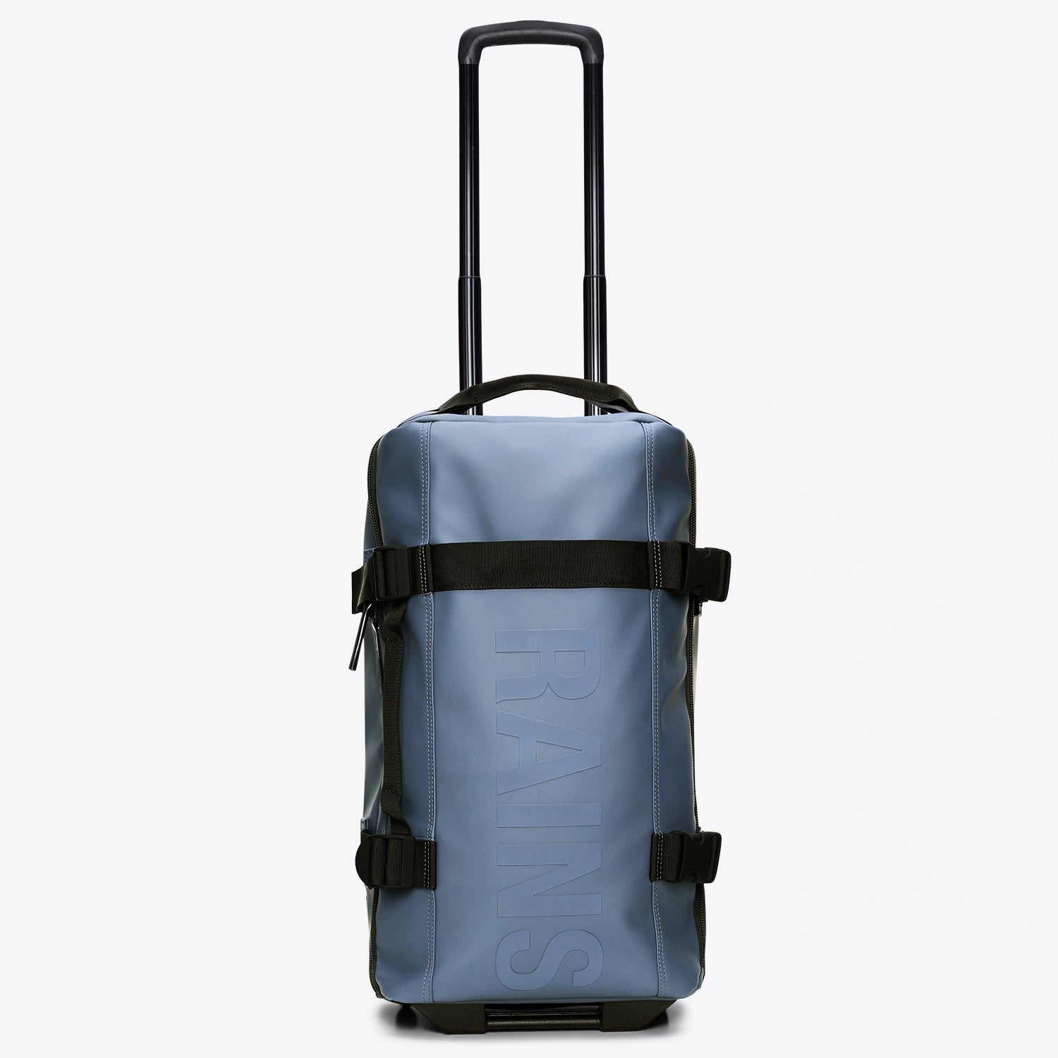 Texel Cabin Bag Small Blue Dusk Suitcase with adjustable handle and compression straps, suitable for hand luggage.