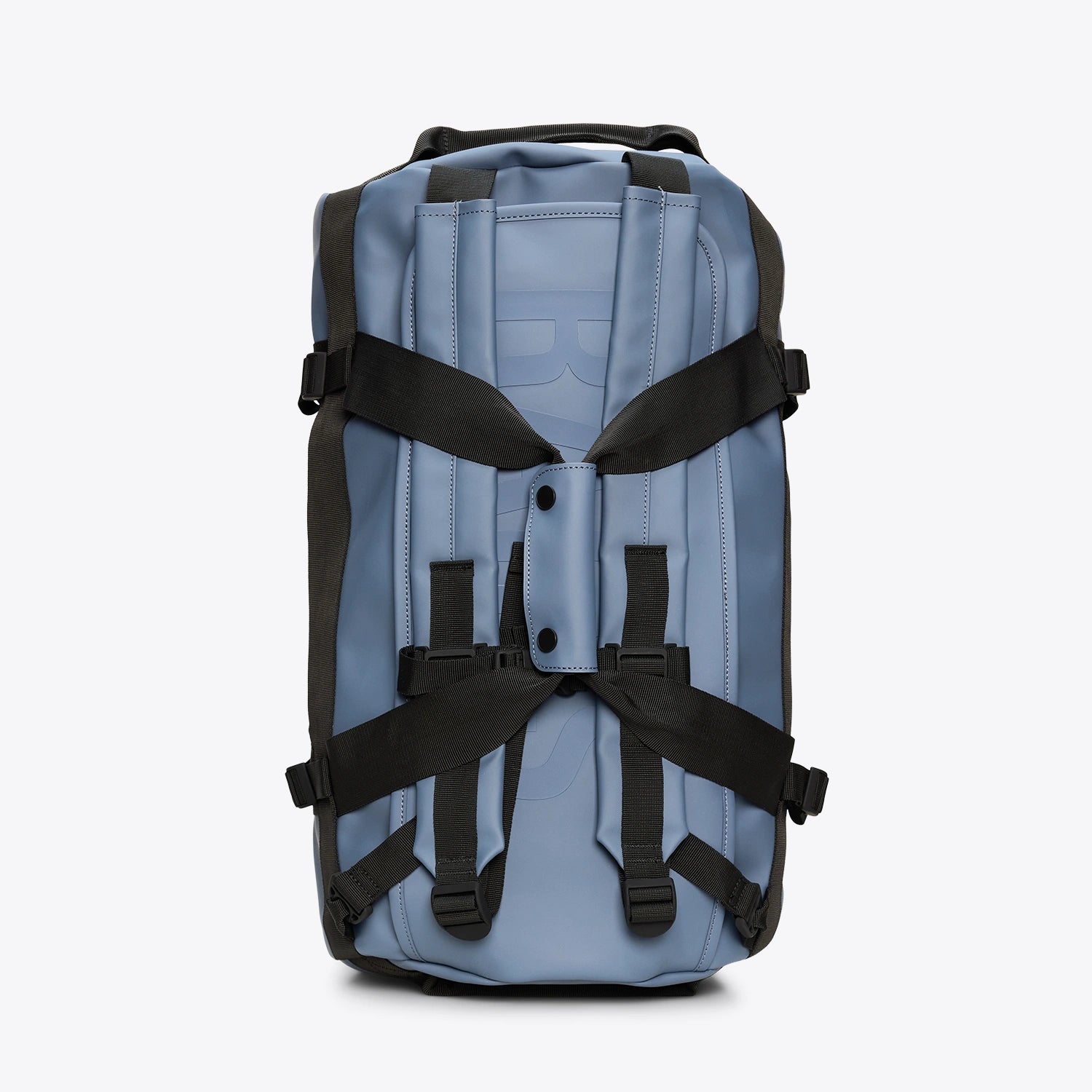 Texel Duffel Bag Small Blue Dusk Duffel Backpack with adjustable straps and waterproof design