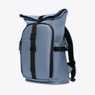 Texel Moulded Backpack Blue Dusk Backpack side view highlighting waterproof features and padded straps