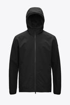 Hood II Onyx Jacket in black, lightweight, windproof, and waterproof design for spring to autumn wear.