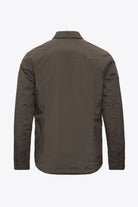 Back view of the Trip II Major Brown Overshirt showcasing its sleek design and lightweight fabric.