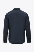 Back view of the Trip II Midnight Overshirt featuring a sleek navy design and lightweight fabric.