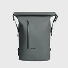 Rain Rolltop 25L Green Backpack with waterproof zippers and rolltop opening for ultimate durability.